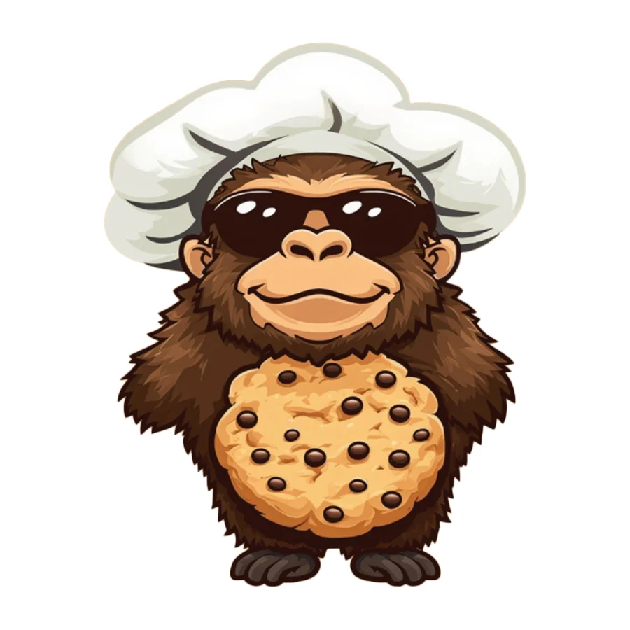 Chewy in a chef hat
