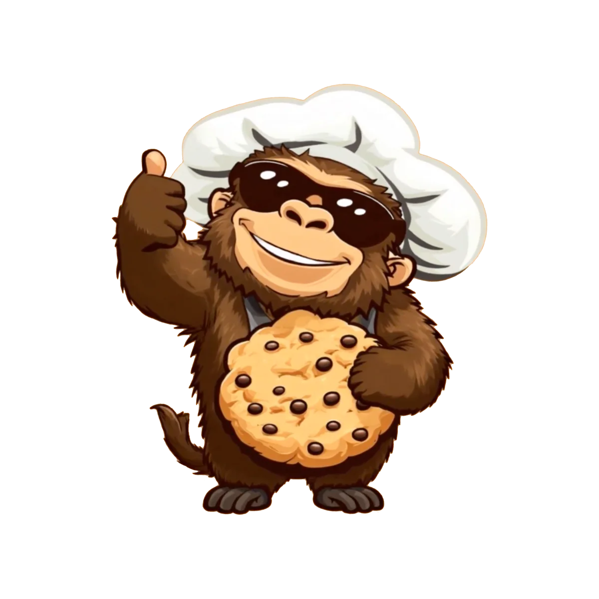 Chewy, the Cookie Wookie mascot, giving a thumbs up
